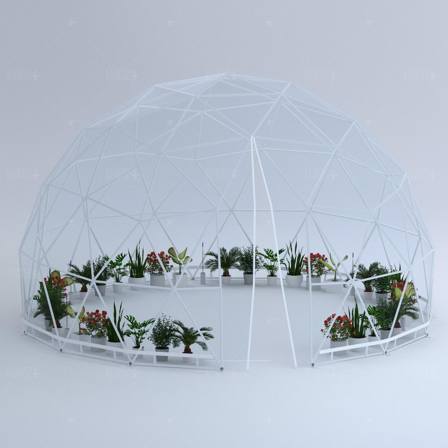 Lumen & Forge Geodesic Greenhouse Dome Kit - 13ft