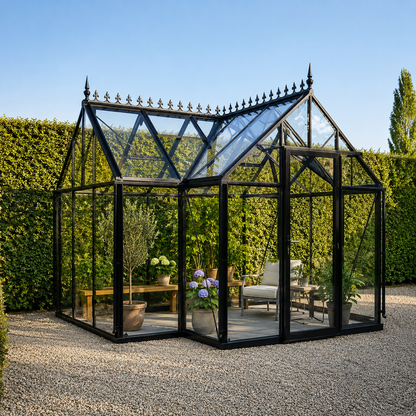 Exaco Janssens T-Shaped Junior Victorian Orangerie 10ft x 13ft