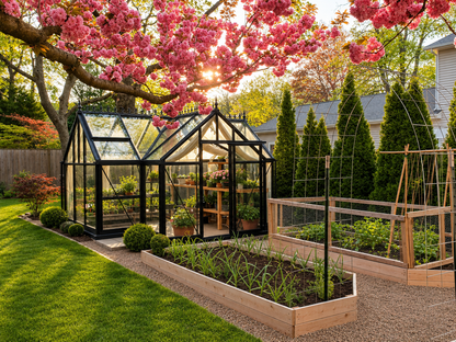 Exaco Janssens T-Shaped Junior Victorian Orangerie 10ft x 13ft