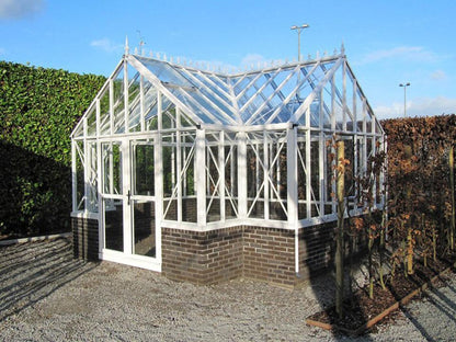 EOS Exaco Janssens T-Shaped Royal Antique Victorian Greenhouse 13ft x 13ft