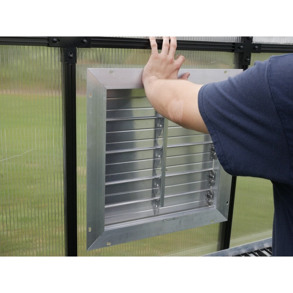 RSI 18" Louver Wall Mounted Window with Solar Powered Opener