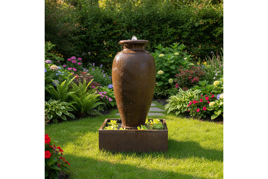 Exaco Handcrafted Amphora Water Fountain