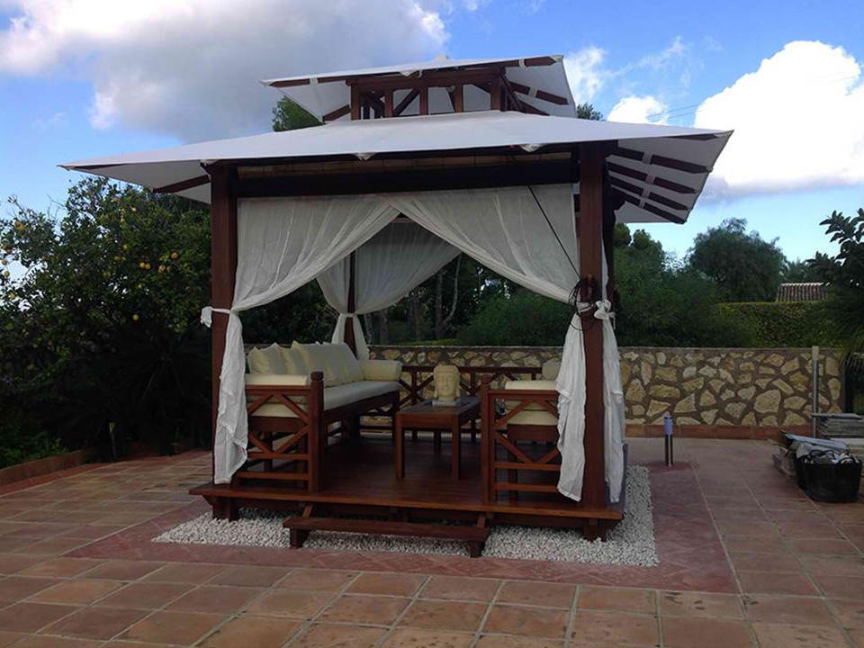 Exquisite Handcrafted Solid Wood Gazebo from Bali Indonesia