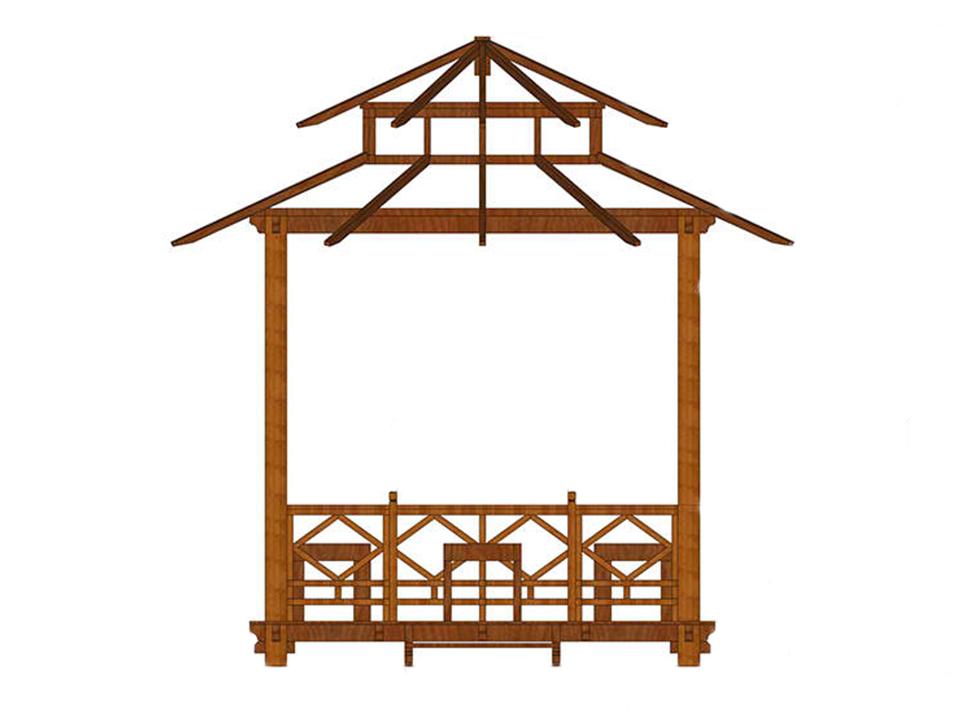 Exquisite Handcrafted Solid Wood Gazebo from Bali Indonesia