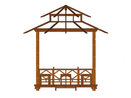 Exquisite Handcrafted Solid Wood Gazebo from Bali Indonesia
