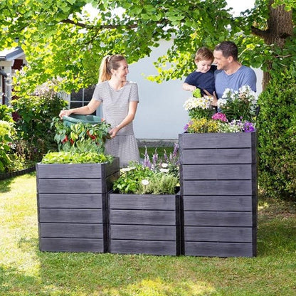 Exaco Ergo Quadro Stacking Raised Beds Square shaped