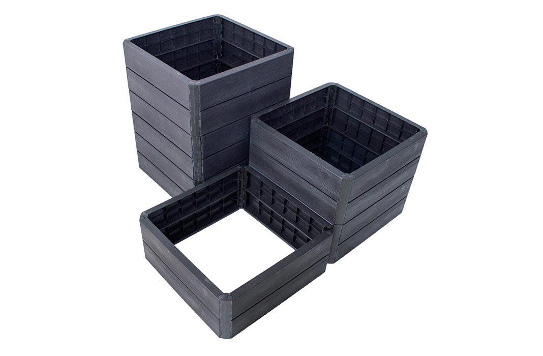 Exaco Ergo Quadro Stacking Raised Beds Square shaped