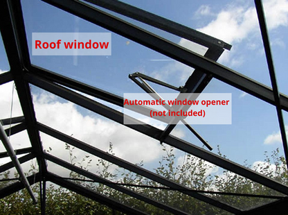 Additional Roof Window for Royal Victorian Greenhouses from Exaco Janssens