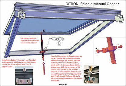 Exaco Janssens Spindle Roof Window Opener