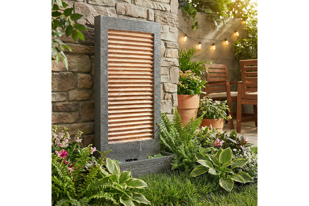 Exaco Handcrafted Zig Zag Copper Water Fountain