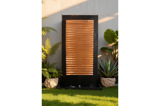 Exaco Handcrafted Zig Zag Copper Water Fountain