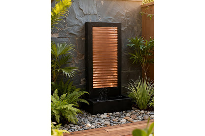 Exaco Handcrafted Zig Zag Copper Water Fountain