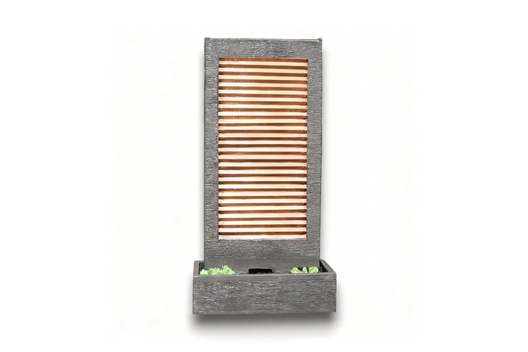 Exaco Handcrafted Zig Zag Copper Water Fountain